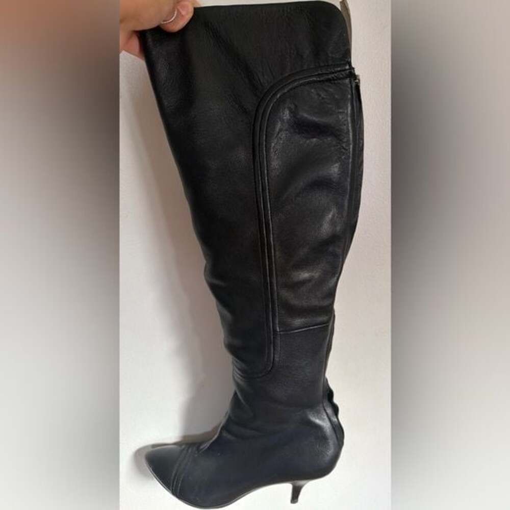 Circa Joan & David black knee-high leather boots